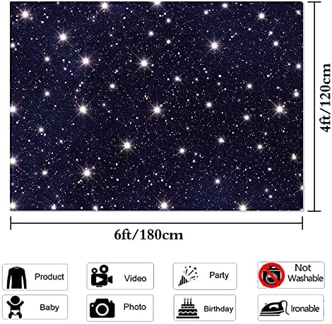Yongqian noapte cer stele fundaluri univers spațiu temă înstelat fotografie fundal 72 x 48 Galaxy stele copii băiat 1 ziua