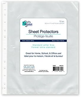 Crafty Station OS560 Show Protectors, 10pc, dimensiunea literei, 8.5Inx11in