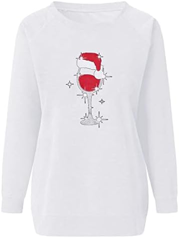 Panouri pentru femei Fashion 2023 Anul Nou cu mânecă lungă Tunică Tunică Solid Solid Pulover amuzant Vintage pentru vinuri