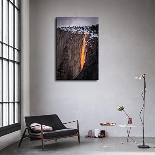Firefall în Yosemite ca poster decor pentru casă pictură hd poză dormitor living decor de arta de perete fără rame și spânzurat