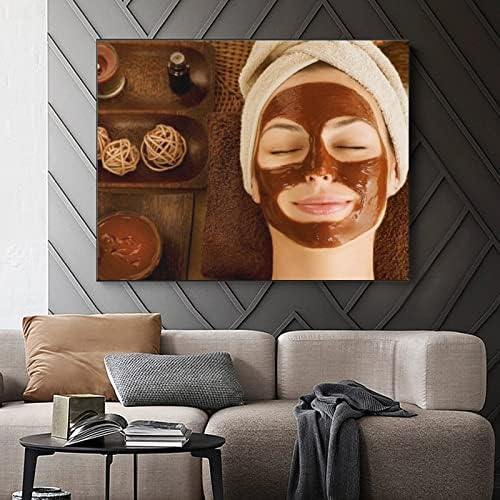 Salon de înfrumusețare Poster de artă imprimare pânză tratament de curățare facială mască de curățare Spa artă estetică pictură
