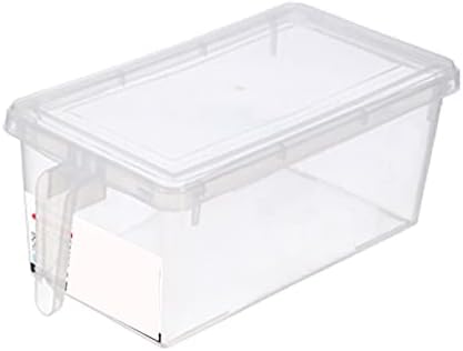 Luwsldirr Container de depozitare a alimentelor cu mâner, cutie organizator de depozitare a alimentelor frigider cutie de depozitare