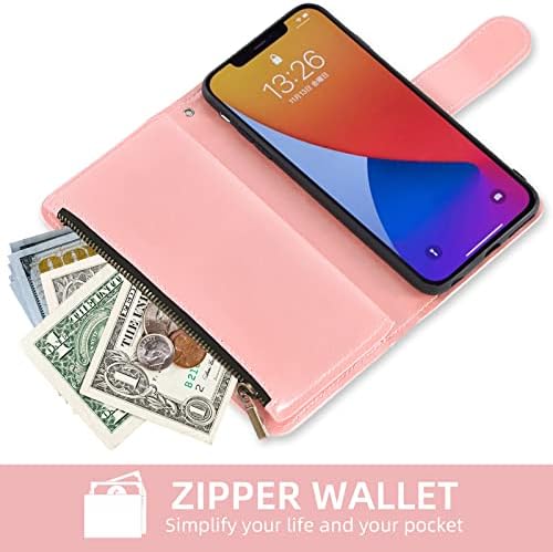 Asuwish compatibil cu iPhone 12 Pro Max 6.7 portofel caz și sticlă securizată Ecran Protector Flip Card titularul telefon mobil