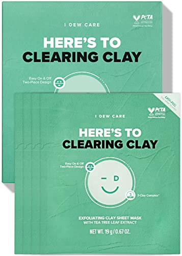 I dew CARE Clay sheet Mask-Iată pentru curățarea argilei, 4 Ea + Hydrocolloid Acne pimple Patch Trio-Faceți cunoștință cu setul
