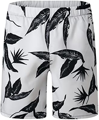 Costum de înot pentru bărbați scurti scurți de vară imprimate și scurte pantaloni de plajă mânecă seturi de 2 piese pentru