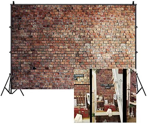 LFEEY 7x5ft Vintage caramida rosie perete Foto fundal pentru Photoshoot vechi Brickwall fundaluri pentru Fotografie nou-născuți