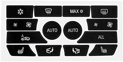 Set de reparații cu butoane de bord Ombialo AC, autocolante decalcomanii compatibile cu BMW 5 Series 2009-2015, 1PC, Matte