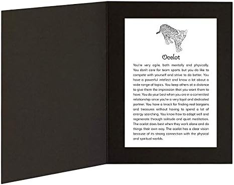 Ocelot cu Power Animal Message în cadrul folderului 5x7