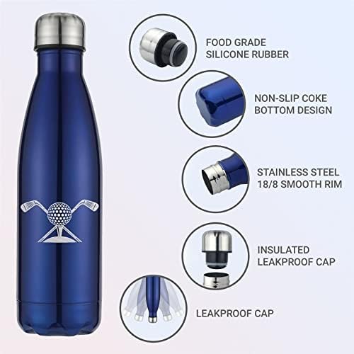 Bang Tidy Clothing Sports Sports Water Bottle - Golf - sticle izolate din metal din oțel inoxidabil - BPA Free - Leaksproof