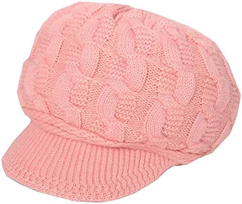 Pălării de iarnă pentru femei pălărie de pălărie caldă cu șapcă tricotată cu șapcă de iepure, căciri de căptușeală pufoase