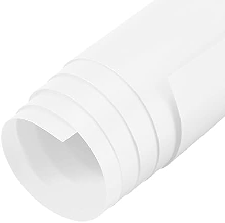 UXCELL 27,5 inch x 55 inch PVC Foaie fundal Fundal fundal alb 700mm x 1400mm