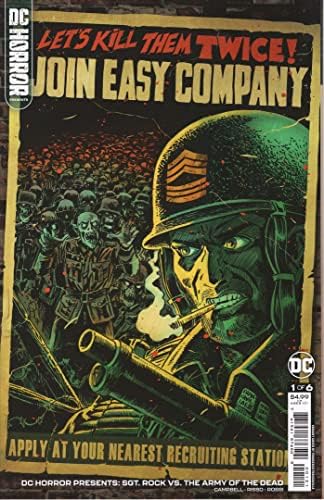 DC Horror prezintă: Sgt. Rock Vs. armata morților 1A VF / NM; DC carte de benzi desenate / Bruce Campbell