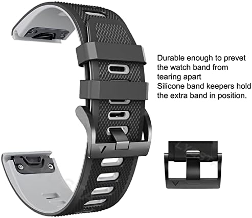 Ahgdda 22 26mm curele de ceas inteligente pentru Coros Vertix 2 Smartwatch moale din silicon pentru Garmin Fenix ​​6 5x 6x