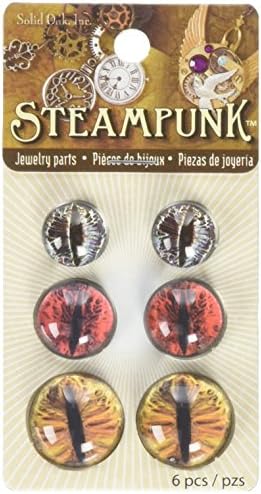 Solid Steampunk Accente acrilice 6/PKG-Dragon Eyes Earthtons