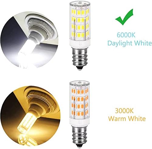 Givoivec E14 bec cu LED-uri reglabile, becuri cu LED-uri e14 40 Watt echivalent bec Incandescent, T3 / T4 înlocuire de bază