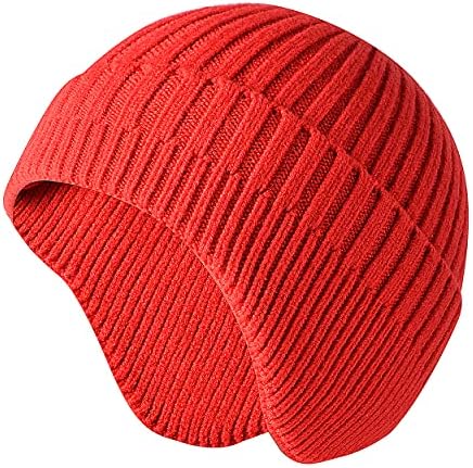 Hgboo tricotat beanie pentru bărbați copii pentru femei, capac de craniu pălării de iarnă acoperire pentru urechi