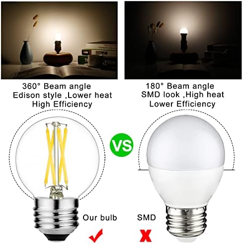 Pachet de bec led A15 6w = 60W E26 Edison bec lumina zilei 5000K AC120V și E26 bec LED 4w=40W G16.5 bec alb neutru 4000k E26