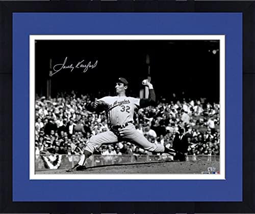 Încadrat Sandy Koufax Los Angeles Dodgers Autographed 16 X 20 1963 Series World Series Fotografie - Fotografii MLB autografate