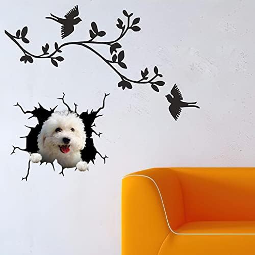 Bichon Frize Autocolant auto Bichon Frize Fereastră Decal Funny Face Skateboard Race Atickers for Coolers Camions Decals