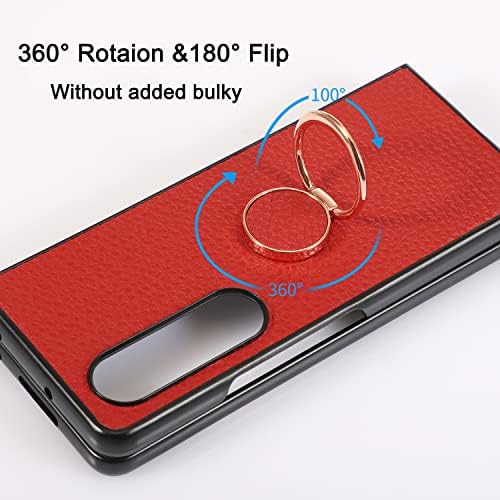 Omio proiectat pentru Samsung Galaxy Z Fold 4 Husă cu suport, Husă pentru telefon rezistentă la șocuri cu suport Magnetic pentru