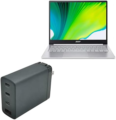 Încărcător de boxwave compatibil cu Acer Swift 3 - PD Gancharge Wall Charger, 100 W Tiny PD Gan Type -C și Tip -A Wall încărcător