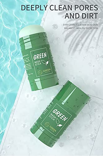 Mască de ceai verde cu mască de argilă cu extract de ceai verde cu ulei de acnee de purificare a pielii de bărbați și femei