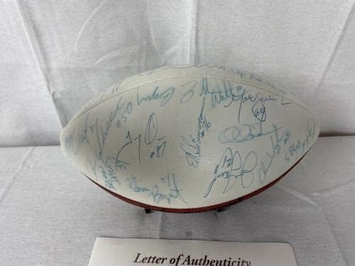 1989 Echipa de comandanți din Washington a semnat fotbal cu panou alb autografat JSA LOA - fotbal autografat