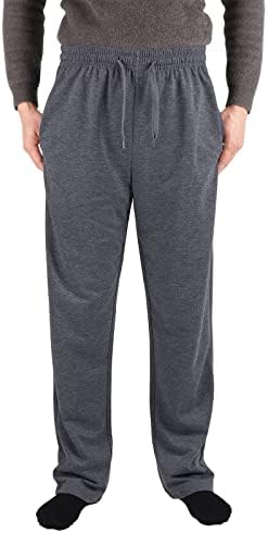 Facitisu bărbați Sweatpants cu buzunar active ușoare pantaloni deschide jos transpirații pantaloni Jogger de bază