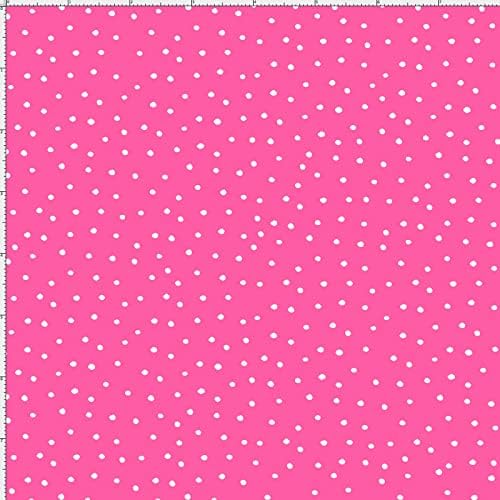 Loralie proiectează puncte Dinky țesătură roz/albă strălucitoare lângă curte pentru matlasare