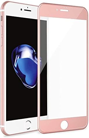 1 pachet Jaorty capac complet Protector de ecran din sticlă călită compatibil cu iPhone 7/8, 3 D margine rotundă 9H Duritate