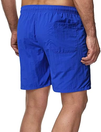 Pantaloni scurți activi pentru bărbați pantaloni scurți de vară cu șnur clasic, cu talie elastică și buzunare, pantaloni scurți