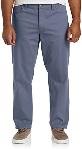 Oak Hill de DXL Men's Men's Big and Hall Straight Pantaloni cu 5 buzunare | Stil cu 5 buzunar realizat cu bumbac respirabil,