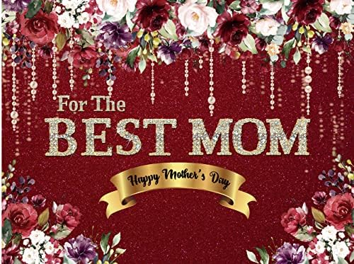 CHAIYA 8x6ft Fericit Ziua Mamei fundal Cel mai bun mama fundal florale puncte de aur Ziua Mamei Ziua de naștere fotografie