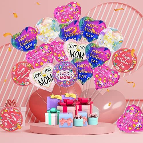 12 PC -uri pentru ziua mamei pentru petreceri pentru petreceri decorațiuni de 16 inci baloane cu folie de 16 inci set de Ziua