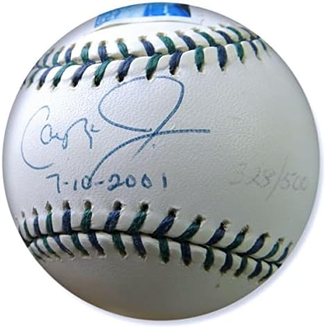 Cal Ripken Jr. Semnat Autographed 2001 All -Star Ball Stamp 328/500 JSA UU53921 - Baseballs autografate