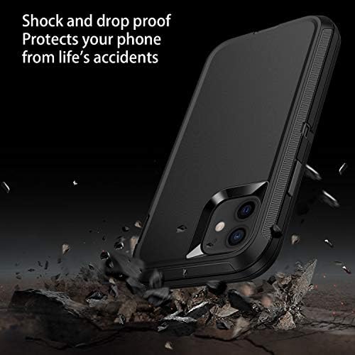 Regsun pentru carcasă iPhone 11, protecție completă a corpului cu 3 straturi de șocproof [fără protector de ecran] accidentat