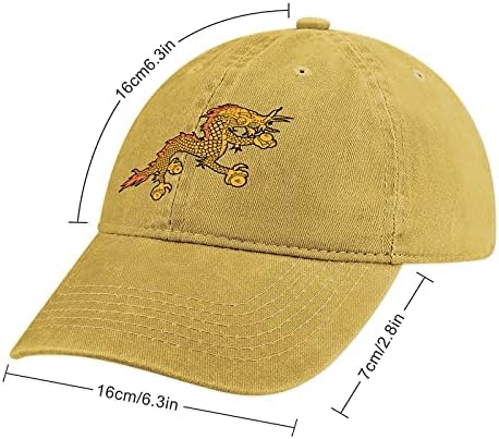 WEEDKEYCAT BHUTAN FLAG LOGO VINTAGE CUTTON CAPS BASEBALĂ Reglabil Baseball Hat pălărie tată pentru bărbați femei