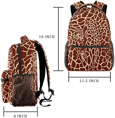 Rucsacuri cu imprimeu cu piele de girafă pentru băieți pentru fete școlare carte de carte călătorii de drumeție camping zilnic