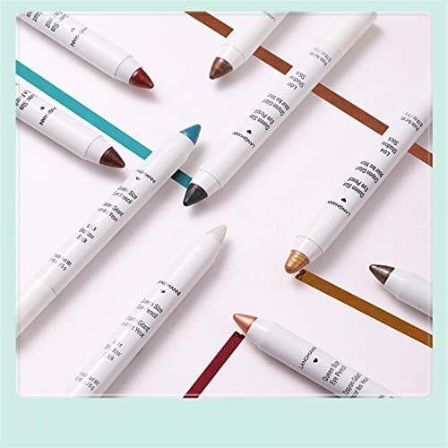 Colorat Eyeshadow Pen / Eyeliner Pen impermeabil Non-Smudge sclipici de lungă durată profesionale ochi machiaj Set pentru femei
