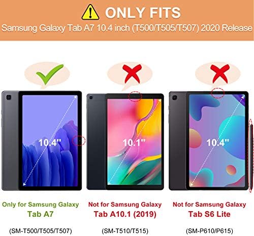 Infiland Galaxy Tab A7 10.4 2020 Case, mai multe unghiuri de protecție a carcasei de protecție compatibilă cu Samsung Galaxy