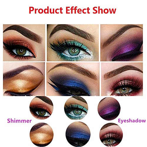 Go Ho 2buc Shimmer Eyeshadow Sticks, machiaj Ultra pigmentat fard de ochi pulbere de lungă durată fard de ochi Pen, 06 Blitter