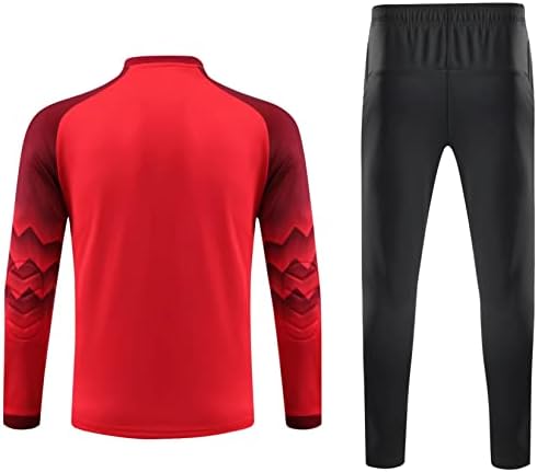Loodgao Youth Boys Portarul Jersey Track Product Padded Soccer Cămașă și pantaloni de pulover Antrenament uniformă de fotbal